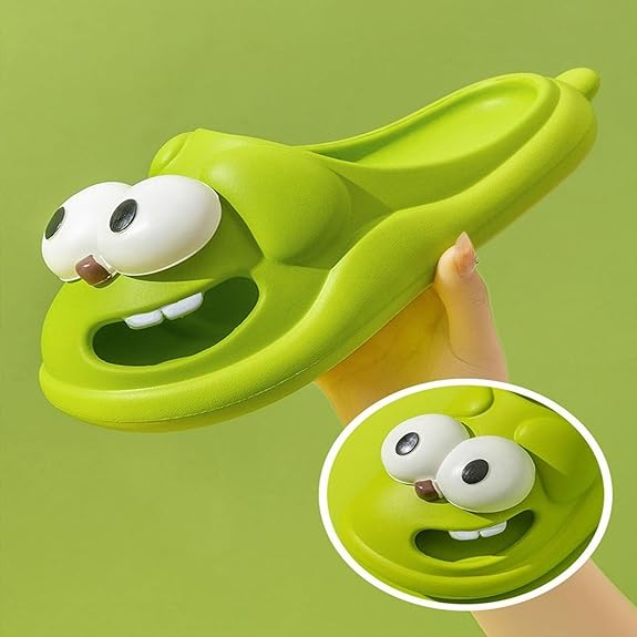 3D-s nagy szemű kutya szórakoztató rajzfilmcsomag fej Eva papucsok