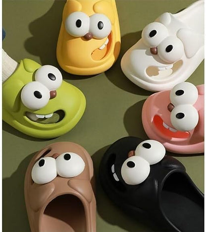 3D-s nagy szemű kutya szórakoztató rajzfilmcsomag fej Eva papucsok