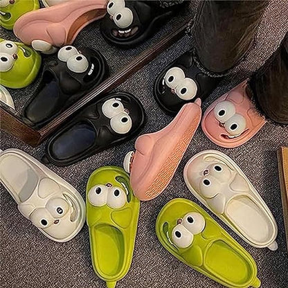 3D-s nagy szemű kutya szórakoztató rajzfilmcsomag fej Eva papucsok