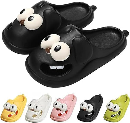 3D-s nagy szemű kutya szórakoztató rajzfilmcsomag fej Eva papucsok