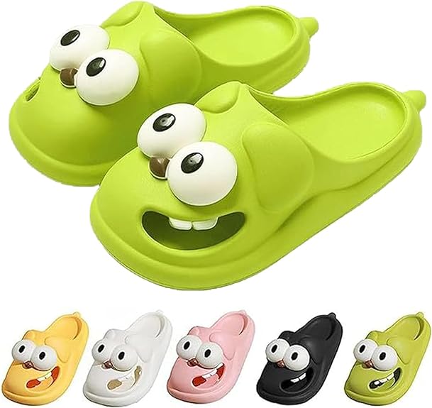 3D-s nagy szemű kutya szórakoztató rajzfilmcsomag fej Eva papucsok